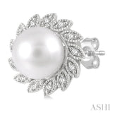 Pearl & Diamond Fashion Earrings