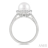 Pearl & Diamond Fashion Ring