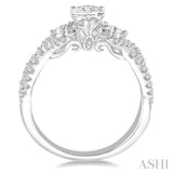 Pear Shape Semi-Mount Diamond Engagement Ring