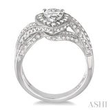 Pear Shape Semi-Mount Diamond Engagement Ring