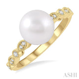 Pearl & Diamond Fashion Ring