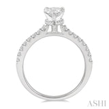 Pear Shape Semi-Mount Diamond Engagement Ring