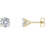 14K Yellow 1 1/2 CTW Lab-Grown Diamond 4-Prong Stud Earrings