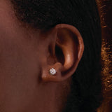 14K Rose Gold 1/8 CTW Lab-Grown Diamond Earrings