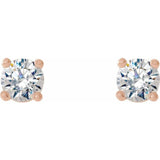 14K Rose 1/6 CTW Lab-Grown Diamond Stud Earrings
