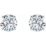 14K White 2 1/2 CTW Lab-Grown Diamond Earrings