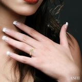 1/10 Ctw Petite Interwoven Round Cut Diamond Fashion Ring in 10K Yellow Gold