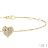 Heart Shape Petite Diamond Fashion Bracelet