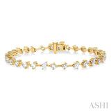 Mixed Shape Diamond Fashion Bracelet