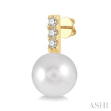 Pearl & Diamond Fashion Earrings