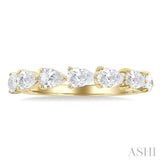 Pear Shape East-West Diamond Fashion Band