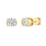 Lab Grown Diamond 2ct Round cut Stud Earrings