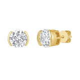 Lab Grown Diamond 4ct Round cut Stud Earrings