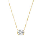 Lab Grown Diamond 2ct Round cut Solitaire Necklace
