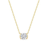 Lab Grown Diamond 1ct Round Solitaire Necklace