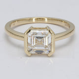 Lab Grown Diamond 2ct Asher cut Solitaire Ring