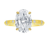 Lab Grown Diamond 2.52ct Oval Solitaire Bridal Ring
