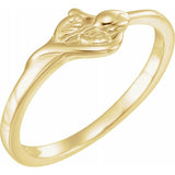 14K Yellow The Unblossomed Rose® Ring Size 8