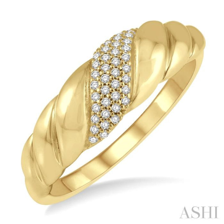 Stackable Wave Diamond Fashion Ring
