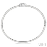 Stackable Oval Shape Lovebright Essential Diamond Bangle