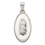 Sterling Silver Mary Medal Pendant