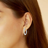 4.50 cttw Gorgeous Hoop Earrings