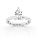 1.00 ct - Pear  - Solitaire Ring