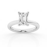 2.00 ct - Emerald  - Solitaire Ring