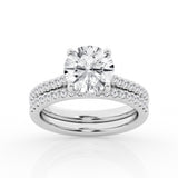 3.00 cttw Hidden Halo Bridal Ring with 2.50  center Round