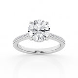 3.00 cttw Hidden Halo Bridal Ring with 2.50  center Round