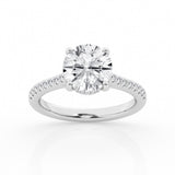 3.00 cttw Hidden Halo Bridal Ring with 2.50  center Round