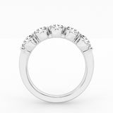 3.00 cttw  3 stone Ring with 1.50 ct Round Center Stone