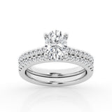 3.00 cttw  Hidden Halo Bridal Ring with 2.50 ct Oval Center Stone